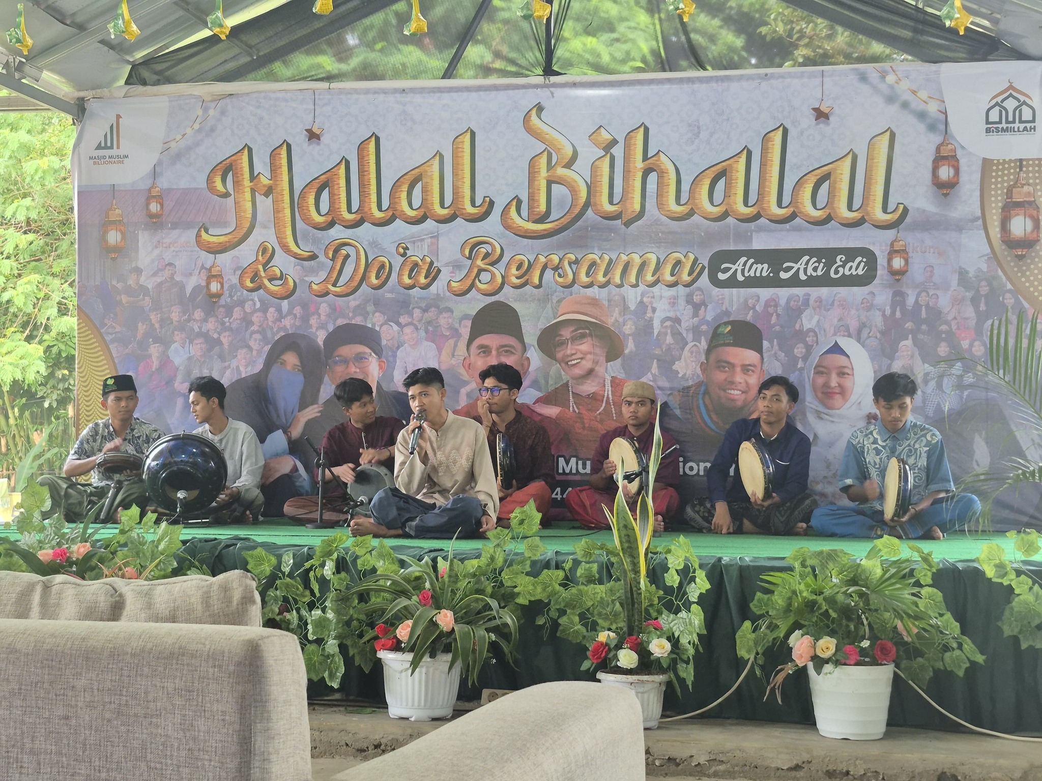 Seluruh Insan Masjid Muslim Billionaire Merajut Kebersamaan di Halal BIhalal Akbar dan Doa bersama untuk Almarhum Aki Edy Sedyawan