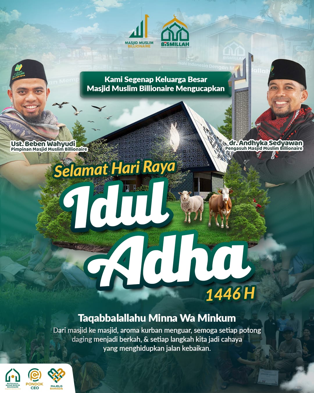 Masjid Muslim Billionaire Ucapkan Selamat Idul Adha 1446 Hijriah