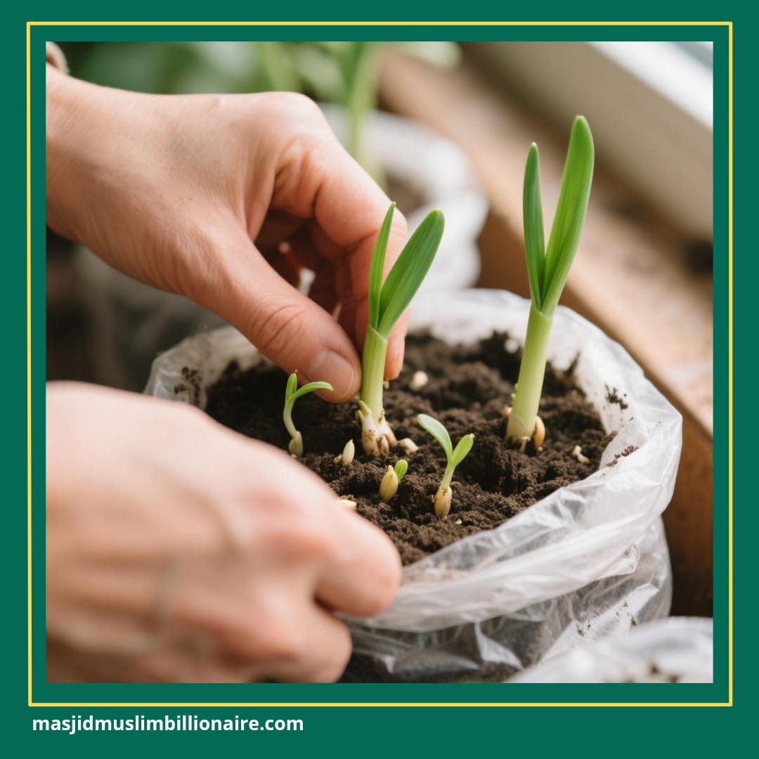 cara menanam daun bawang dari biji di polybag