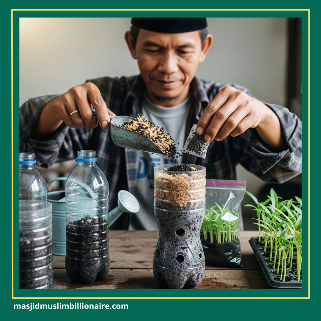 cara menanam kangkung hidroponik dengan botol bekas