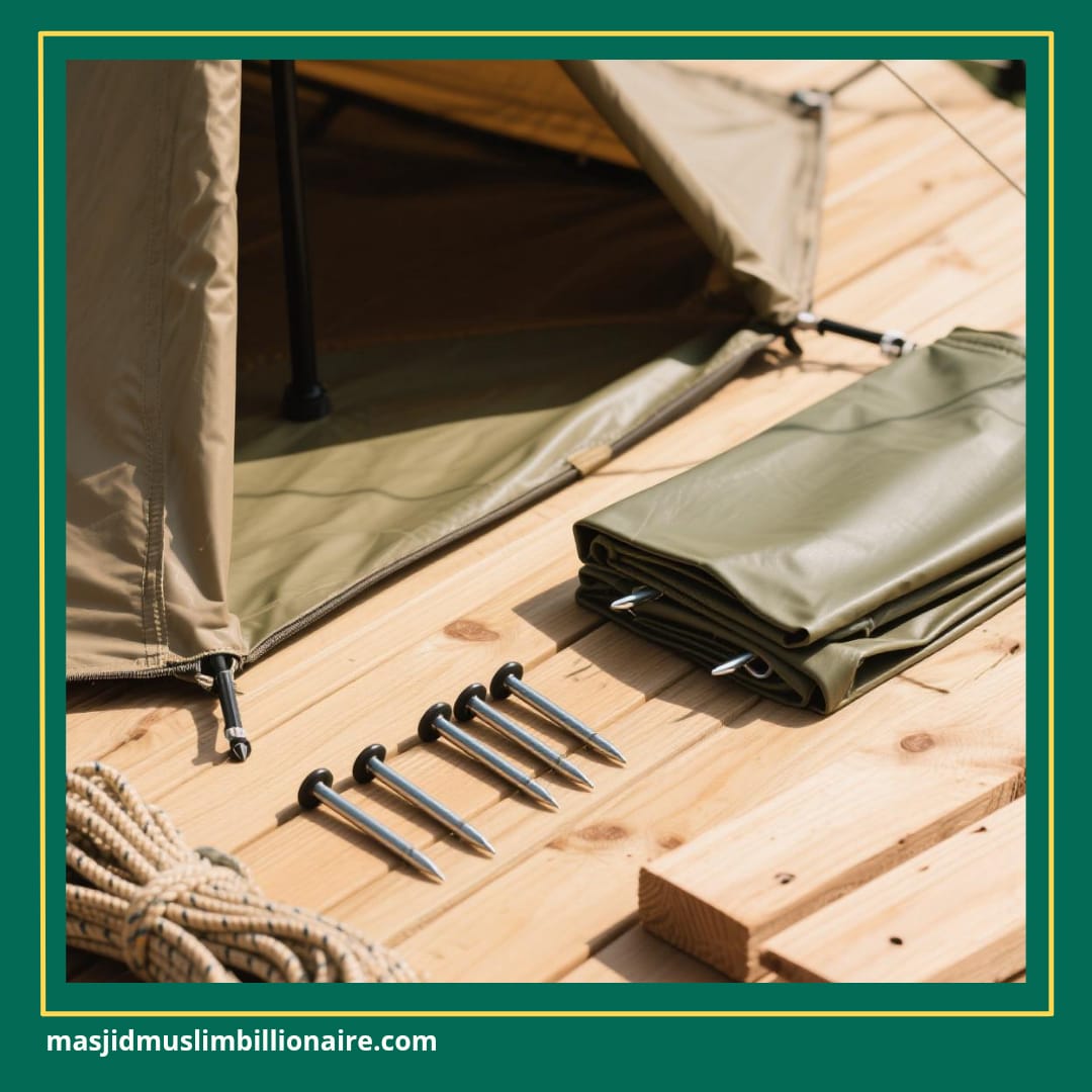 cara bikin tenda camping