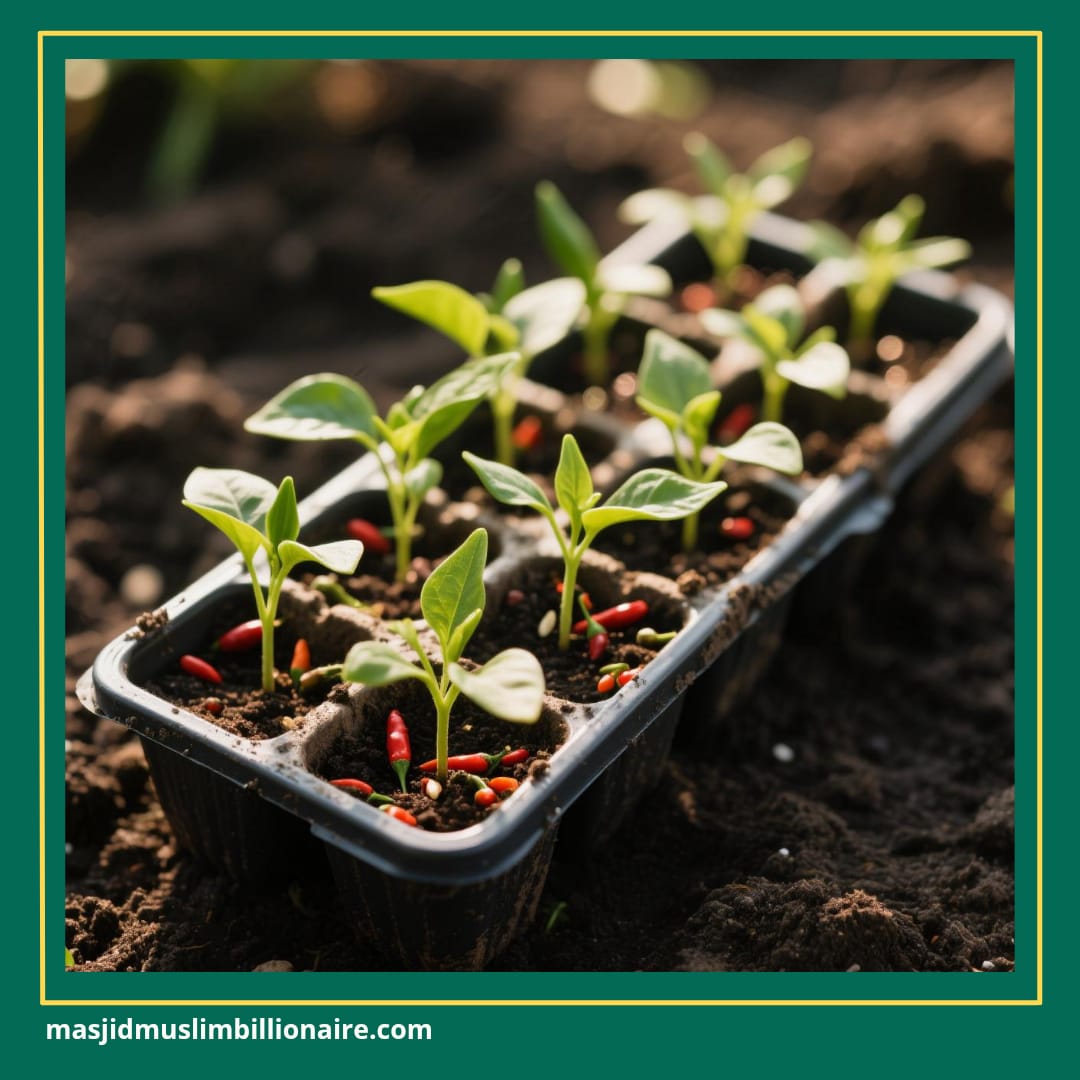 cara menanam cabe keriting di polybag