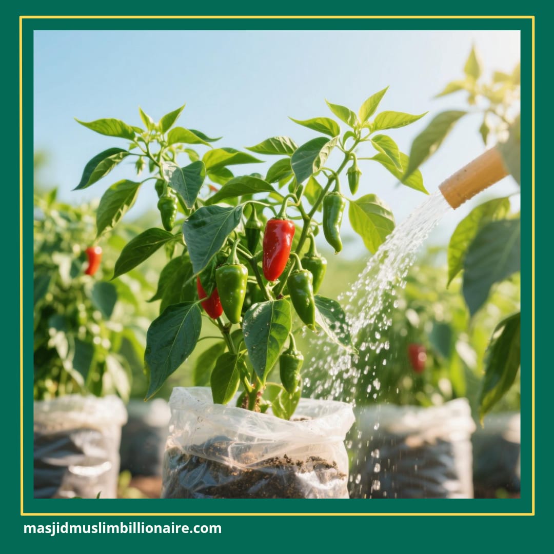 cara menanam cabe keriting di polybag